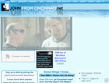 Tablet Screenshot of johnfromcincinnati.net